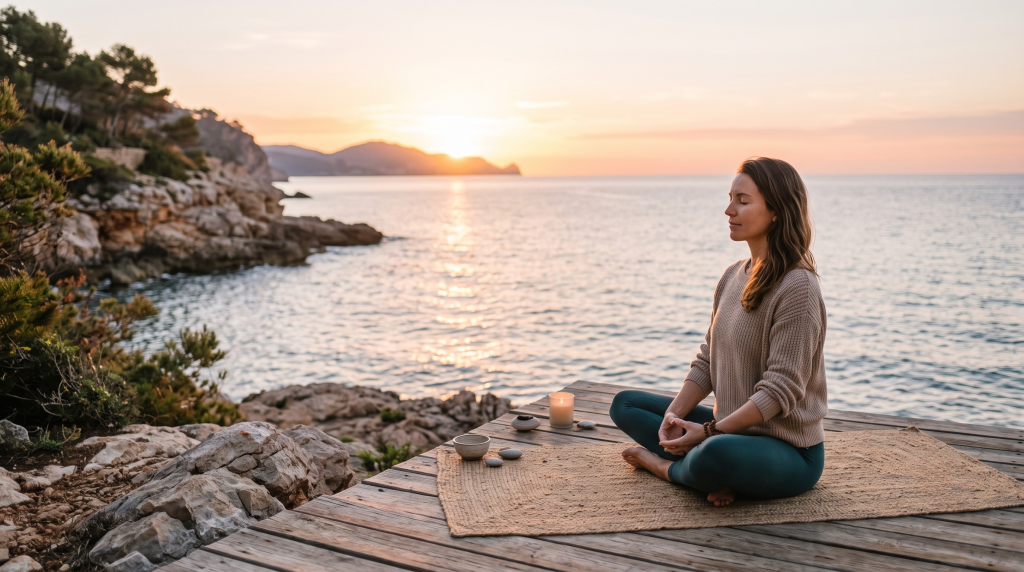 Consolidar la práctica y comprensión de Mindfulness mujer meditando